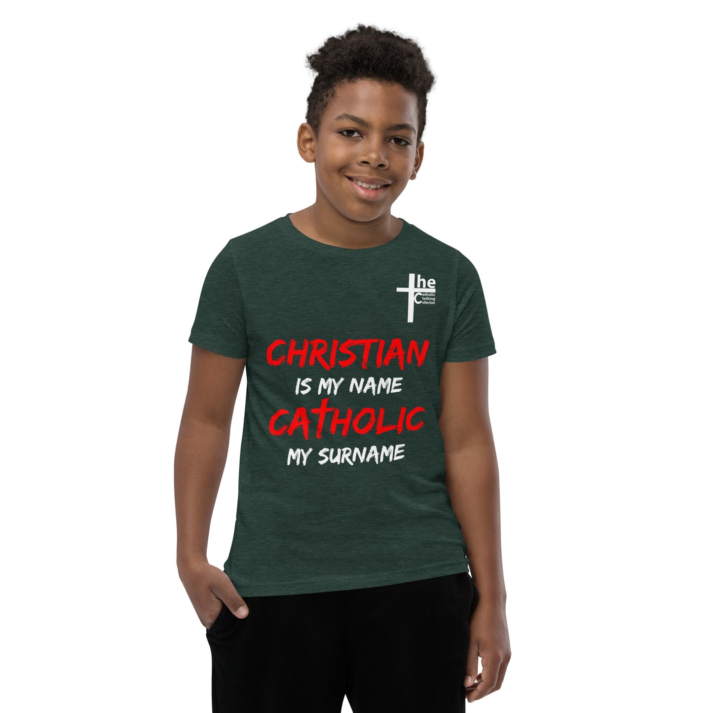 Christian is my Name, Catholic my Surname Children's t-Shirt