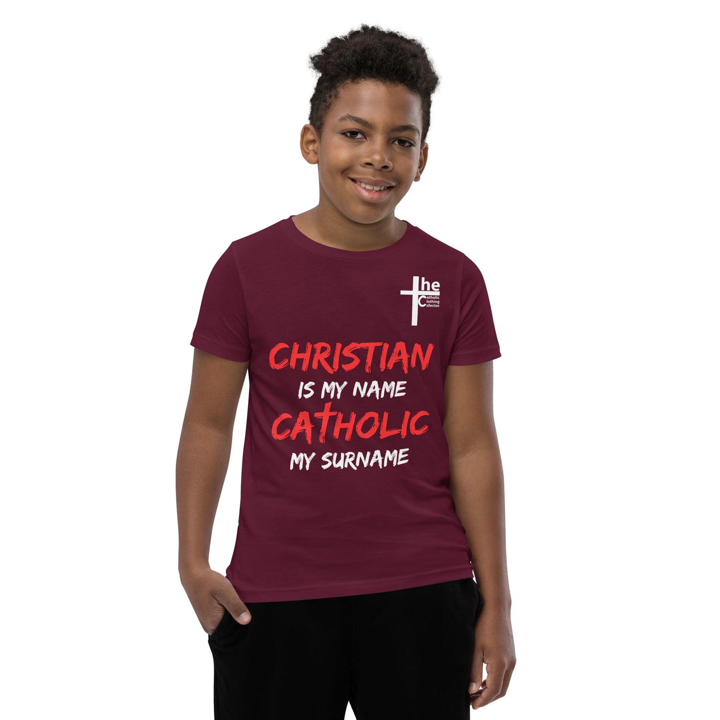 Christian is my Name, Catholic my Surname Children's t-Shirt
