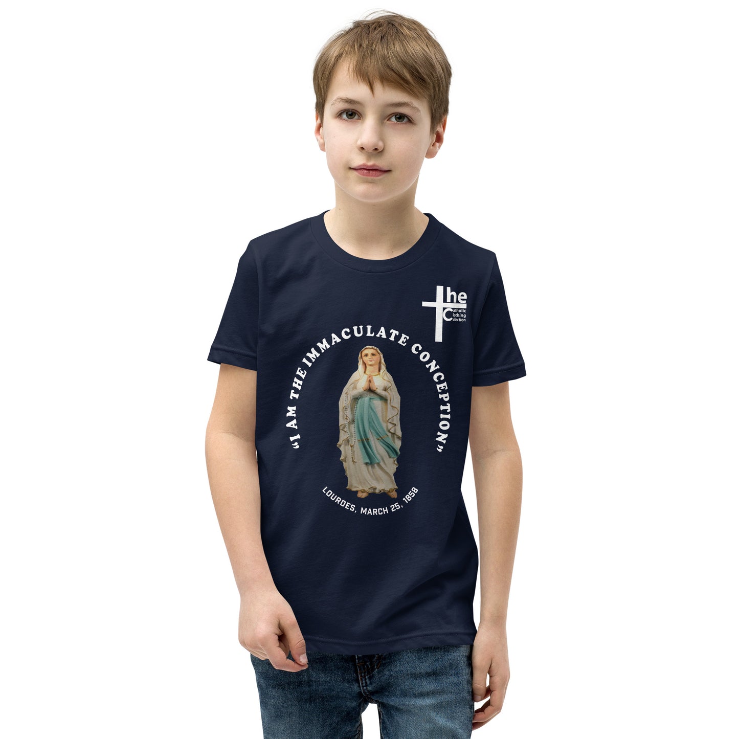 "I Am the Immaculate Conception" - Lourdes, France March 25, 1858 Children's t-Shirt