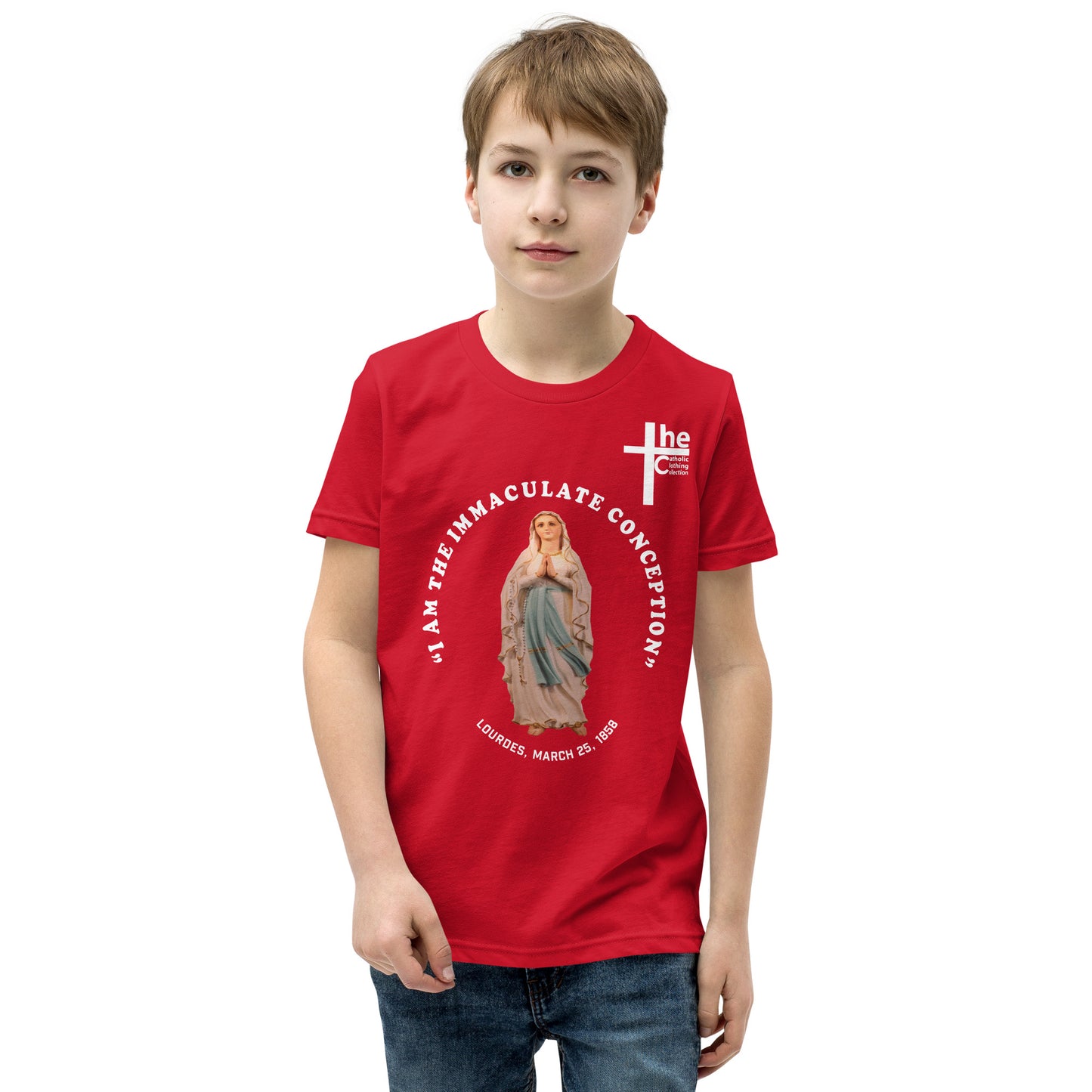 "I Am the Immaculate Conception" - Lourdes, France March 25, 1858 Children's t-Shirt