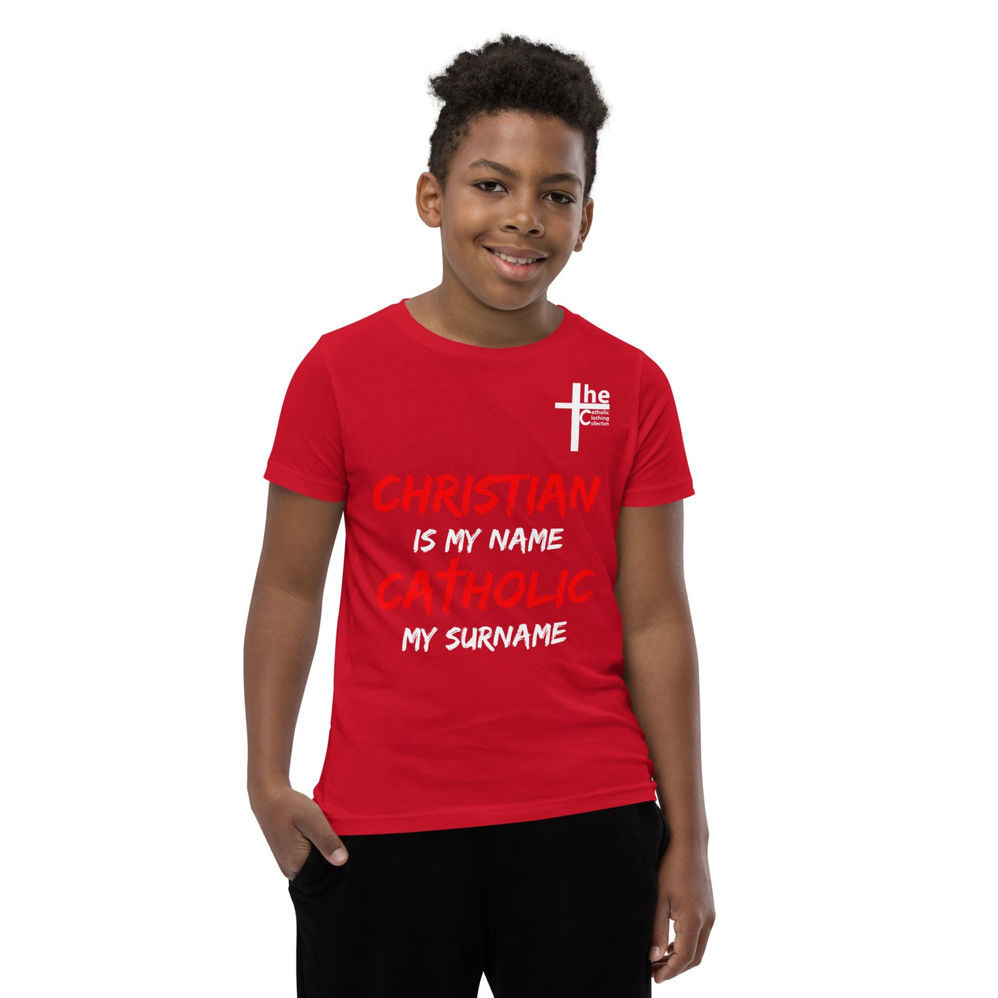Christian is my Name, Catholic my Surname Children's t-Shirt