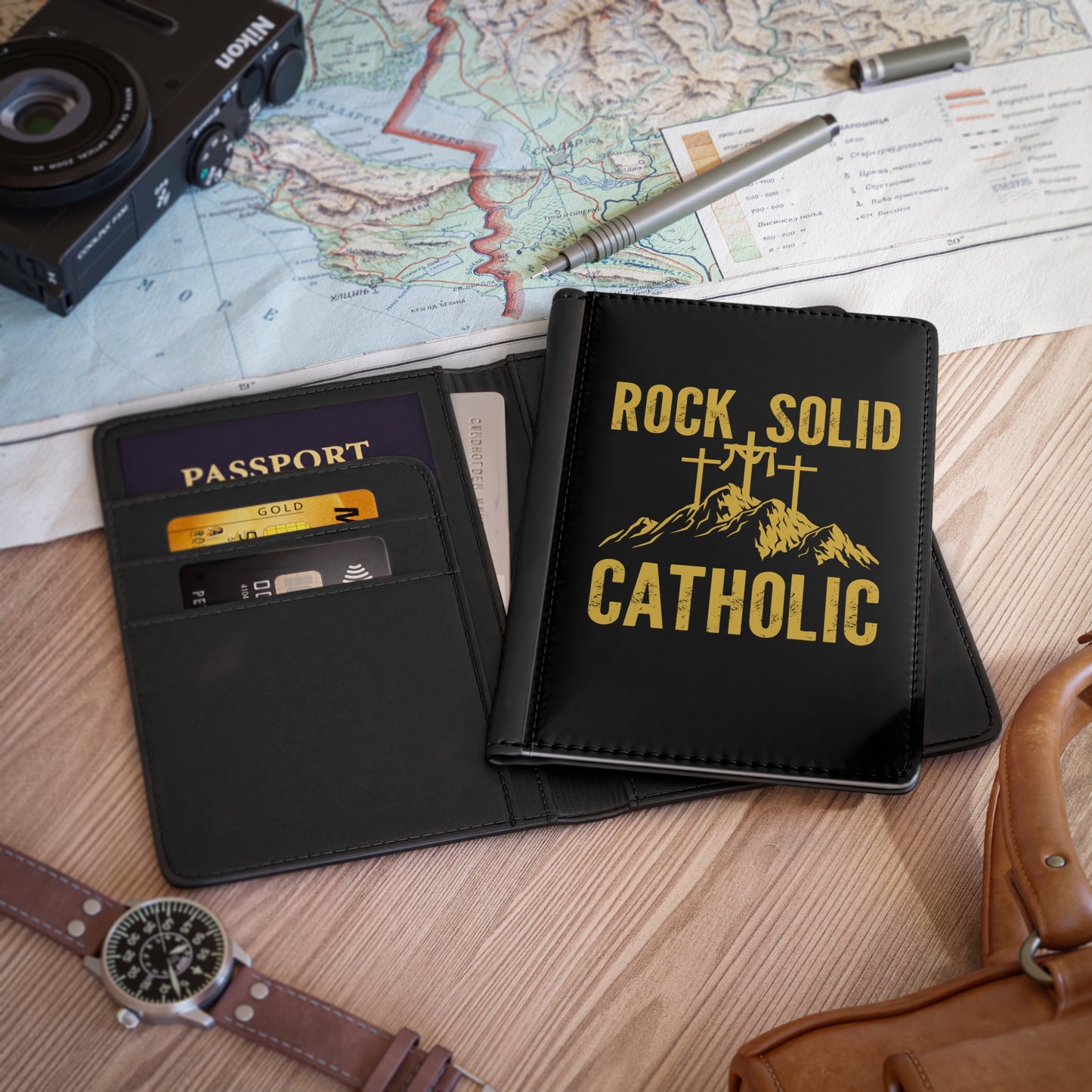 Rock Solid Catholic Passport Cover