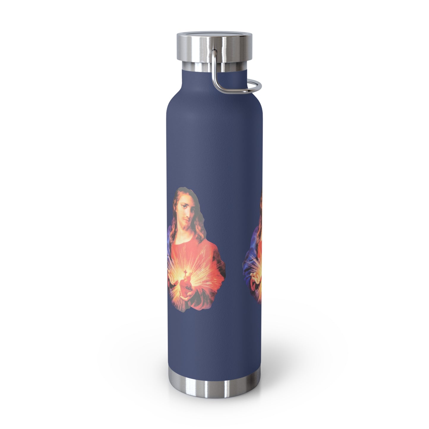 Sacred Heart of Jesus Copper Vacuum Insulated Bottle, 22oz