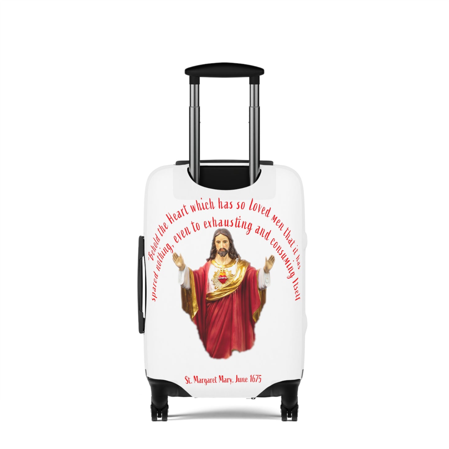 Sacred Heart of Jesus - St Margaret Mary, 1675 Luggage Cover
