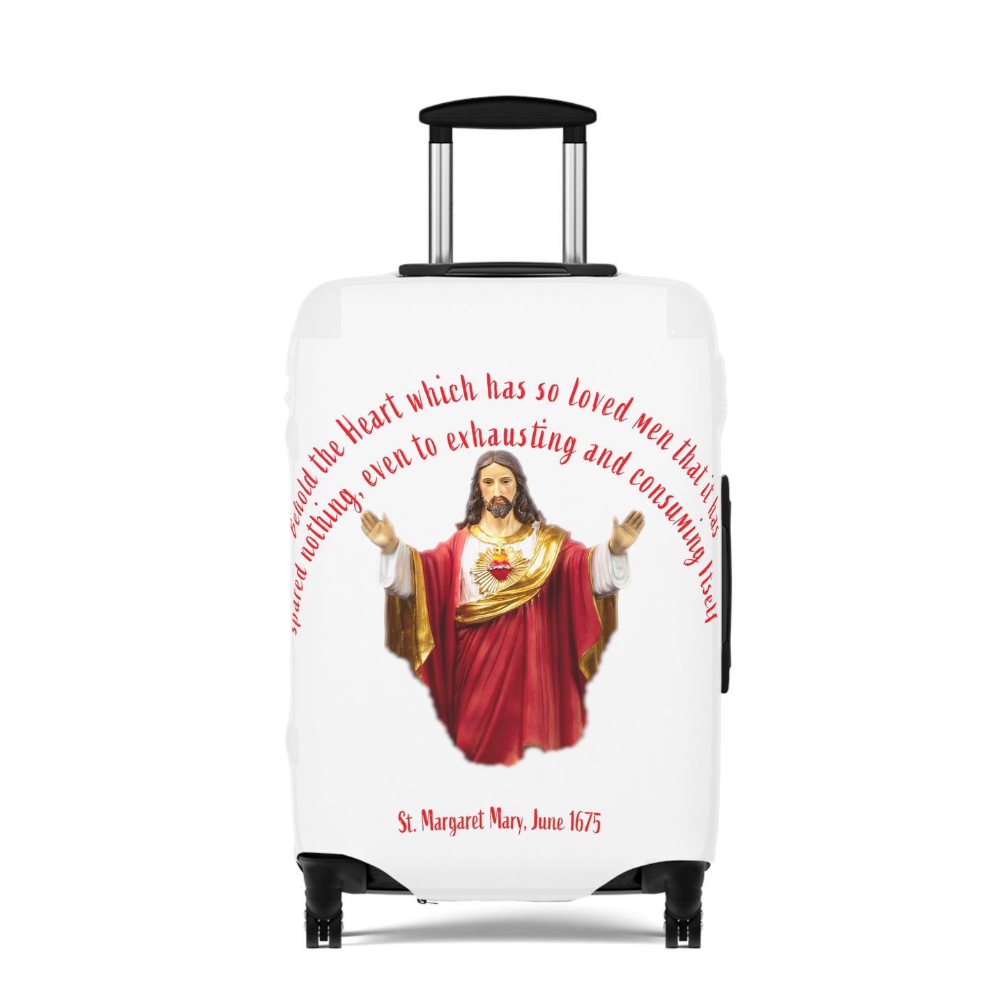 Sacred Heart of Jesus - St Margaret Mary, 1675 Luggage Cover