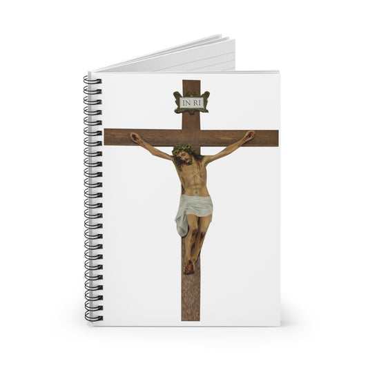 Jesus Crucified Spiral Notebook - Ruled Line