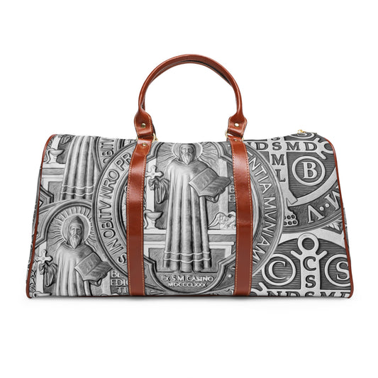 St Benedict Medal Waterproof Travel Bag