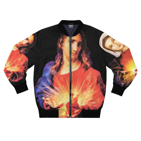 Sacred Heart of Jesus | Immaculate Heart of Mary Men's Bomber Jacket (AOP)