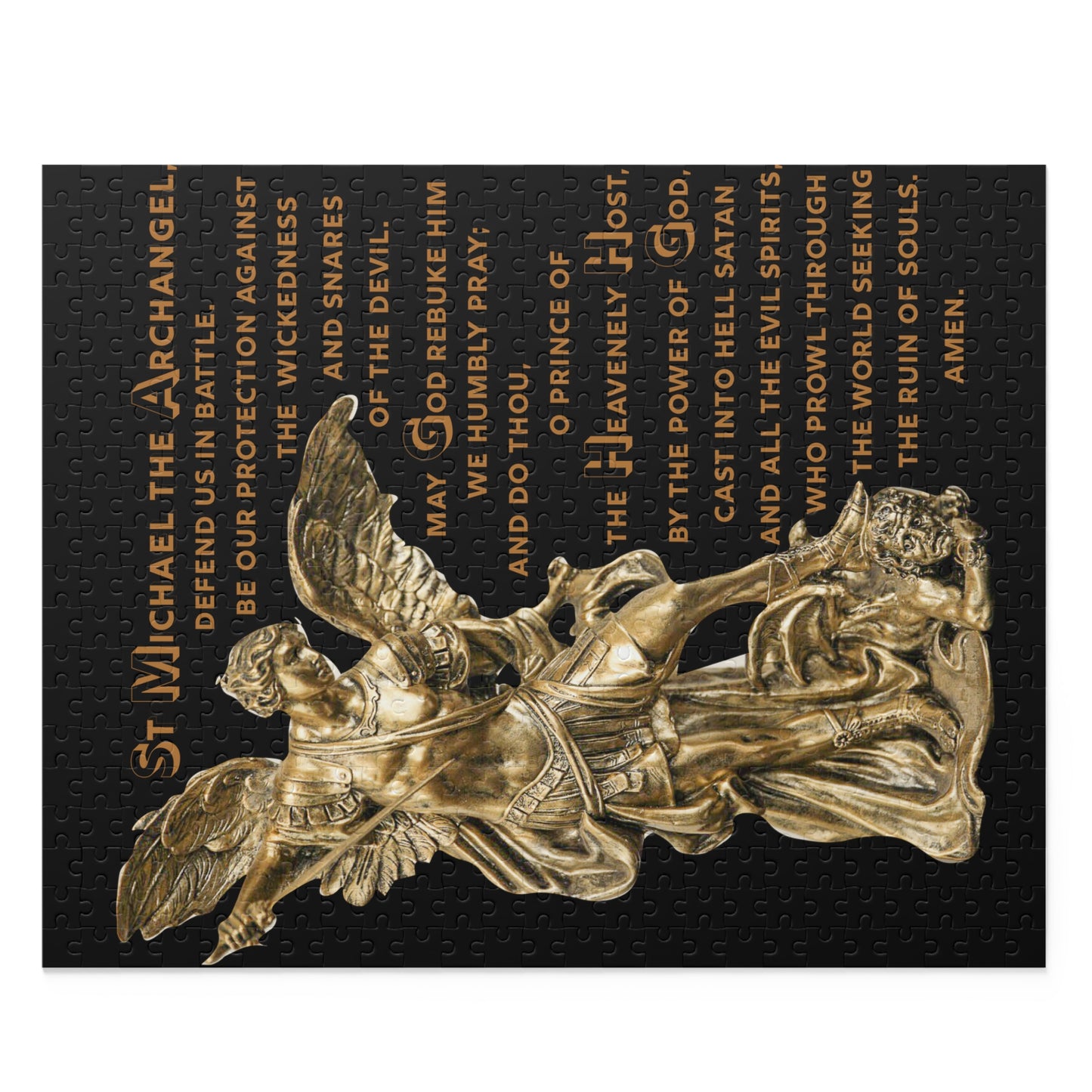 St Michael Archangel with Prayer Puzzle (120, 252, 500-Piece)