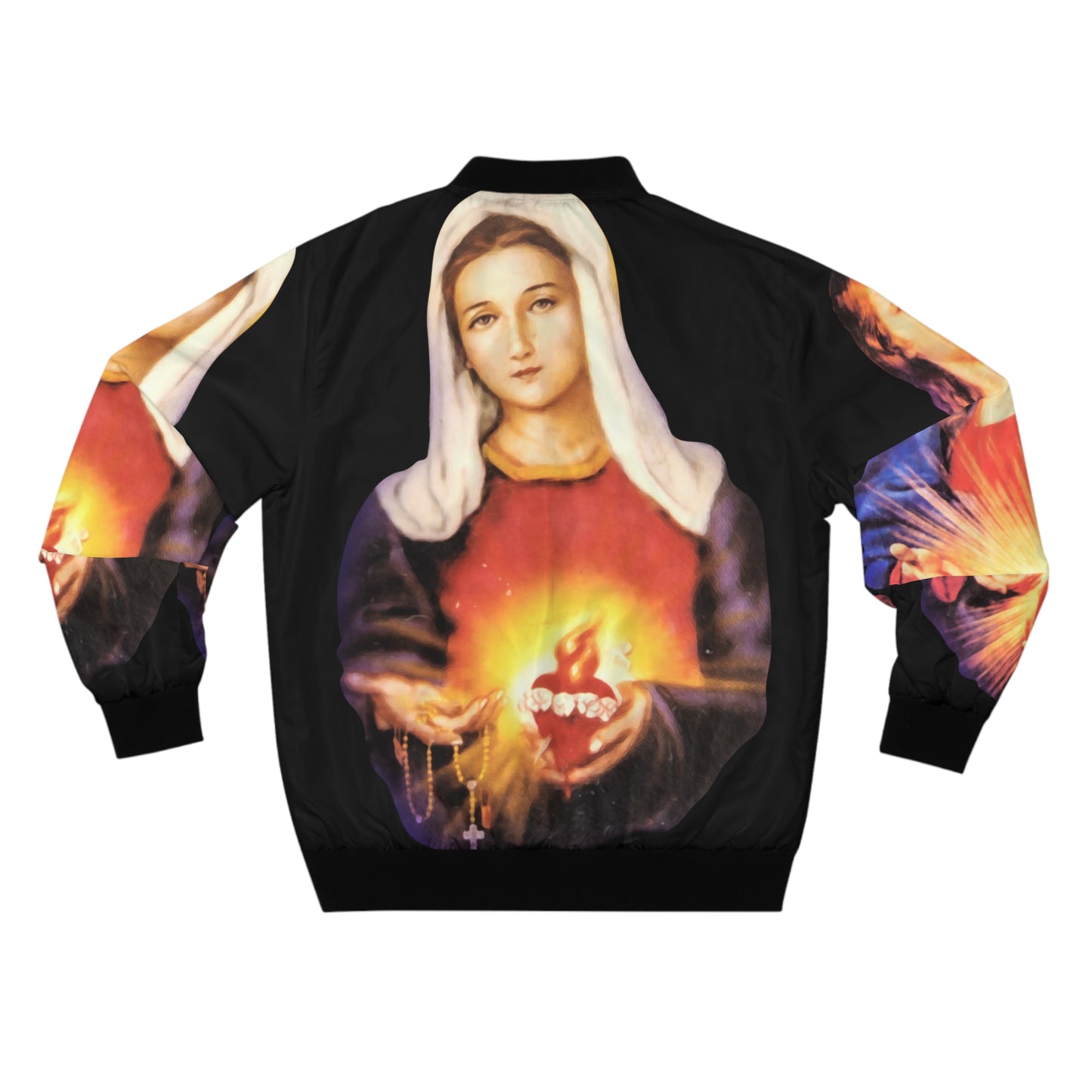 Sacred Heart of Jesus | Immaculate Heart of Mary Men's Bomber Jacket (AOP)