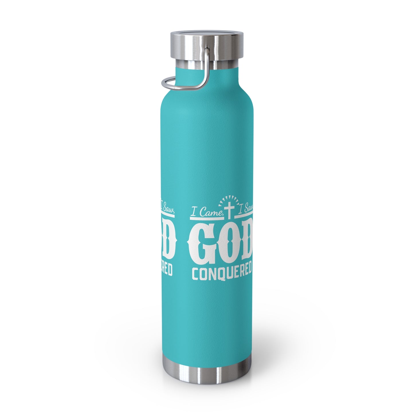 I came, I saw, God Conquered Copper Vacuum Insulated Bottle, 22oz