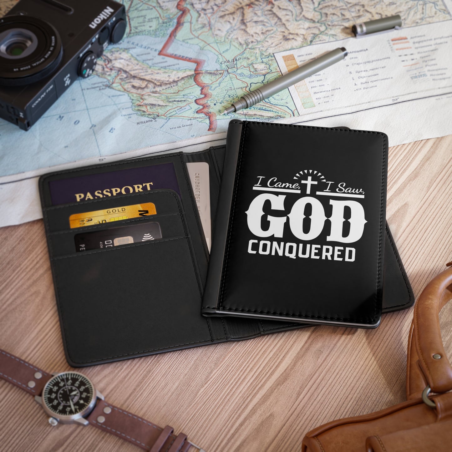 I came, I saw, God Conquered Passport Cover