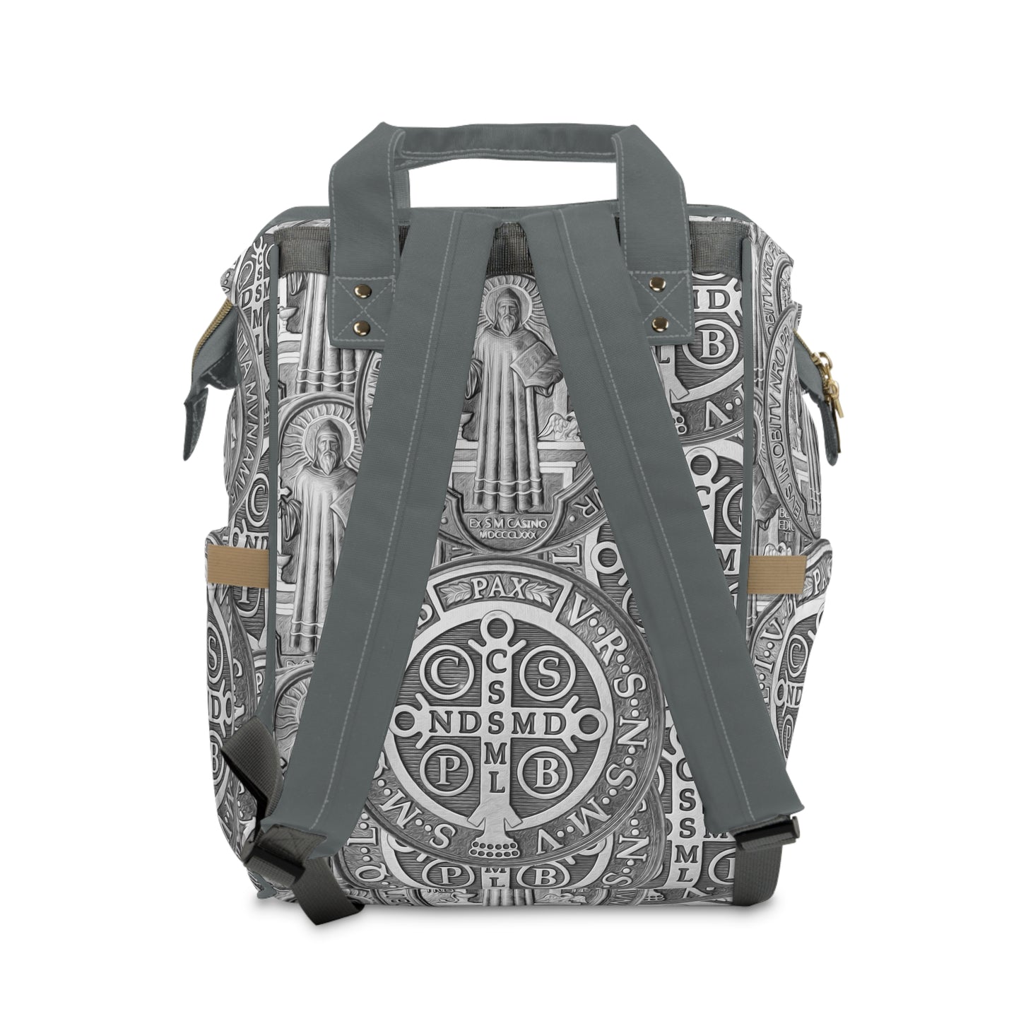 St Benedict Medal Multifunctional Diaper Backpack