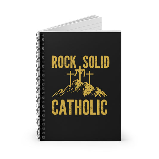 Rock Solid Catholic Spiral Notebook - Ruled Line