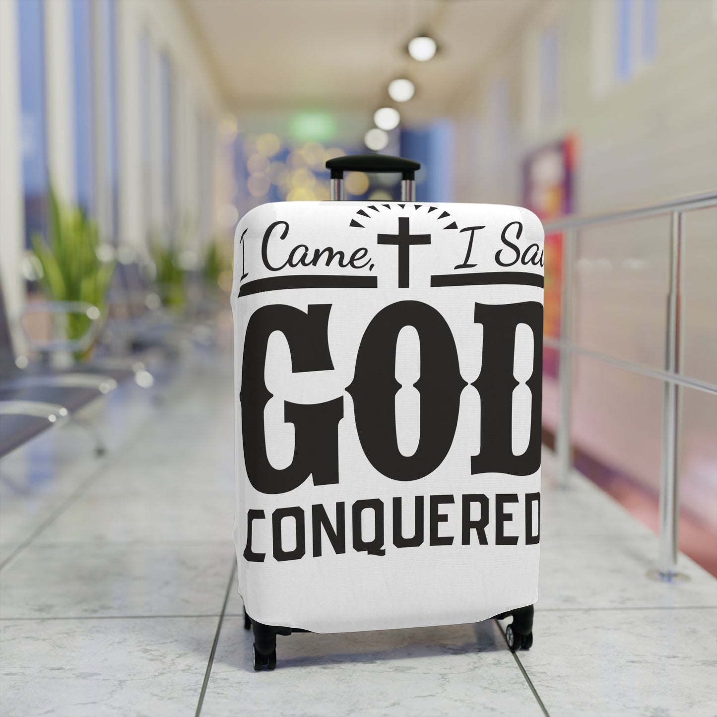 I came, I saw, God Conquered Luggage Cover