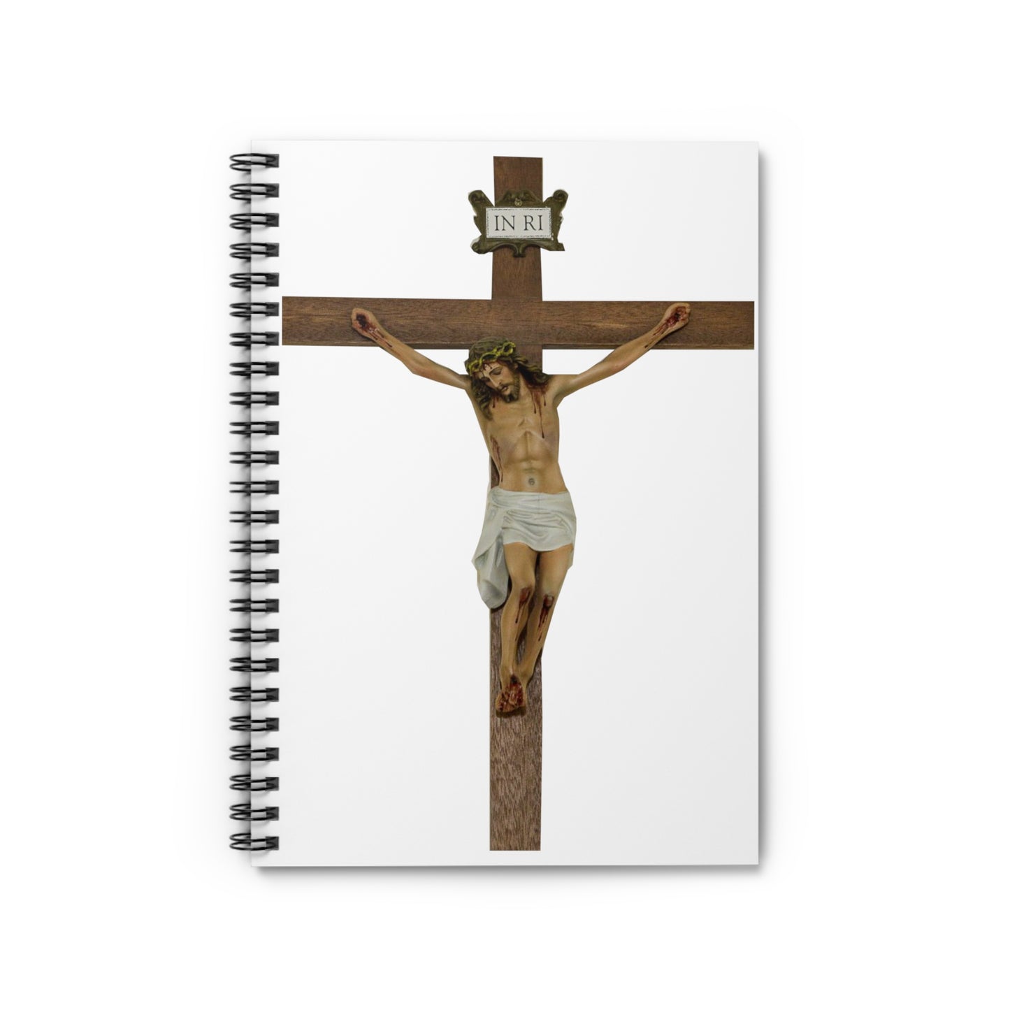 Jesus Crucified Spiral Notebook - Ruled Line