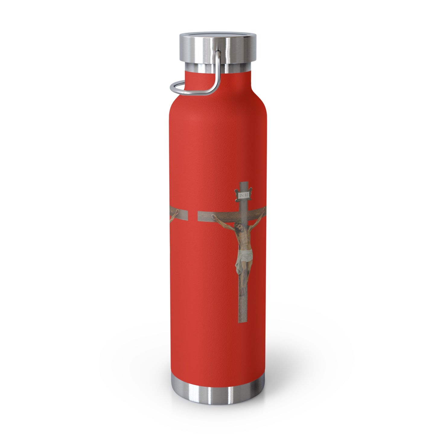 Jesus Crucified Copper Vacuum Insulated Bottle, 22oz