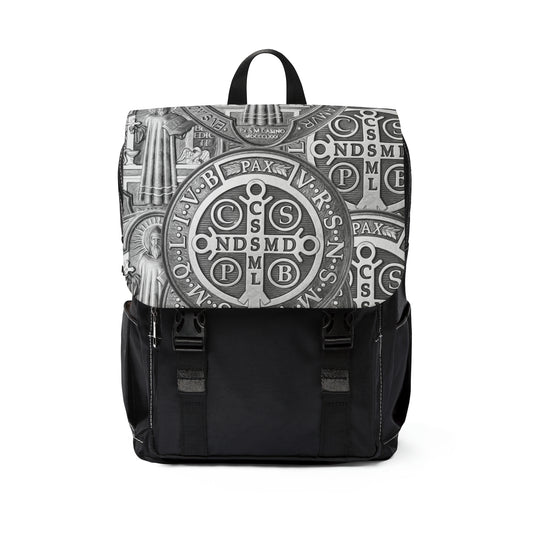 St Benedict Medal Casual Shoulder Backpack