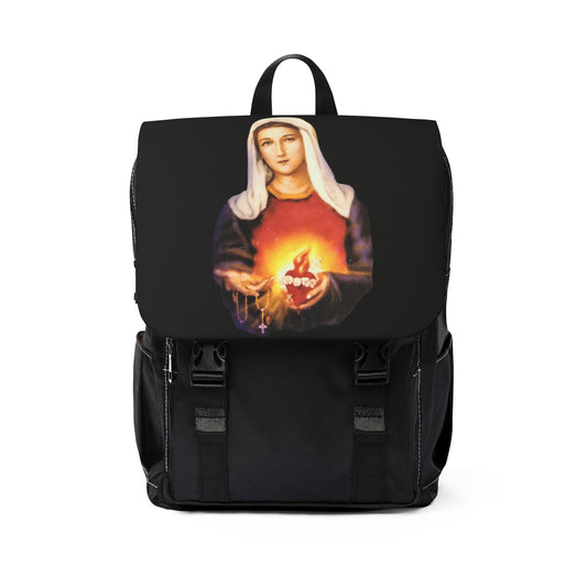 Immaculate Heart of Mary Casual Shoulder Backpack