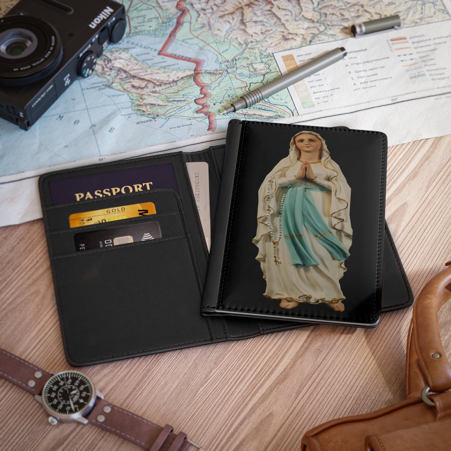 Our Lady of Lourdes Passport Cover