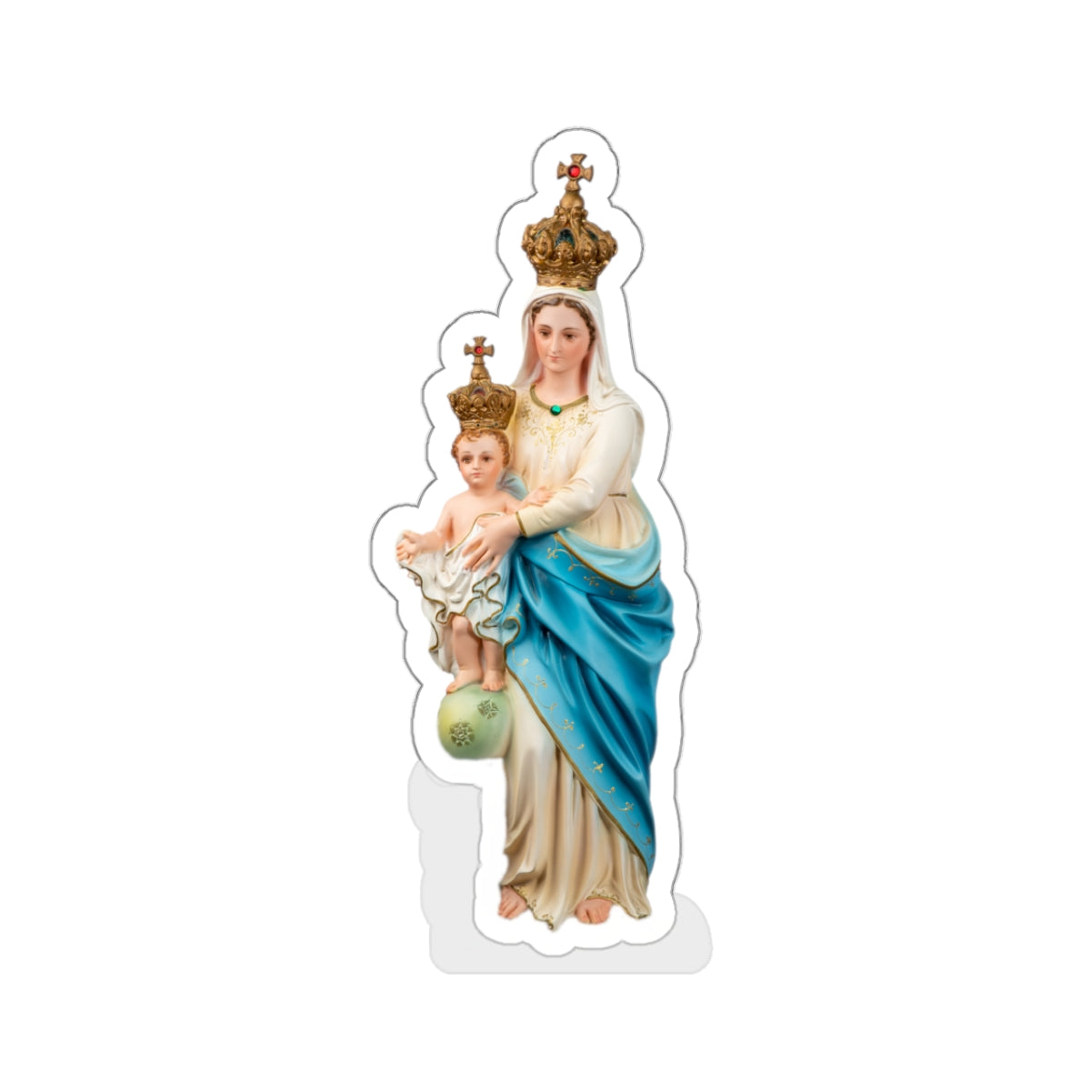 Mary and Jesus Kiss-Cut Stickers