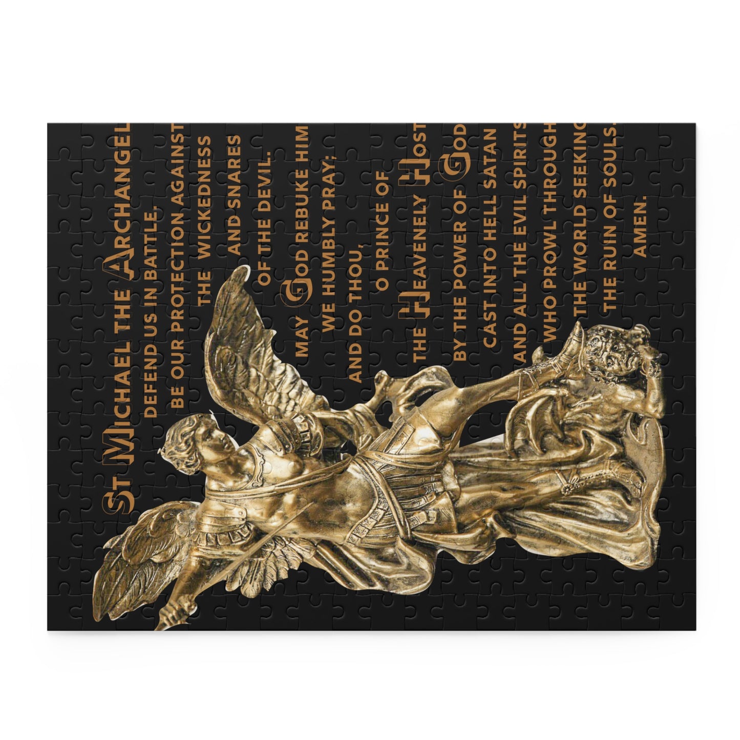 St Michael Archangel with Prayer Puzzle (120, 252, 500-Piece)