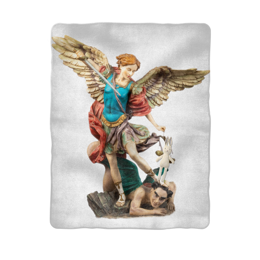 St Michael Archangel Baby Blanket