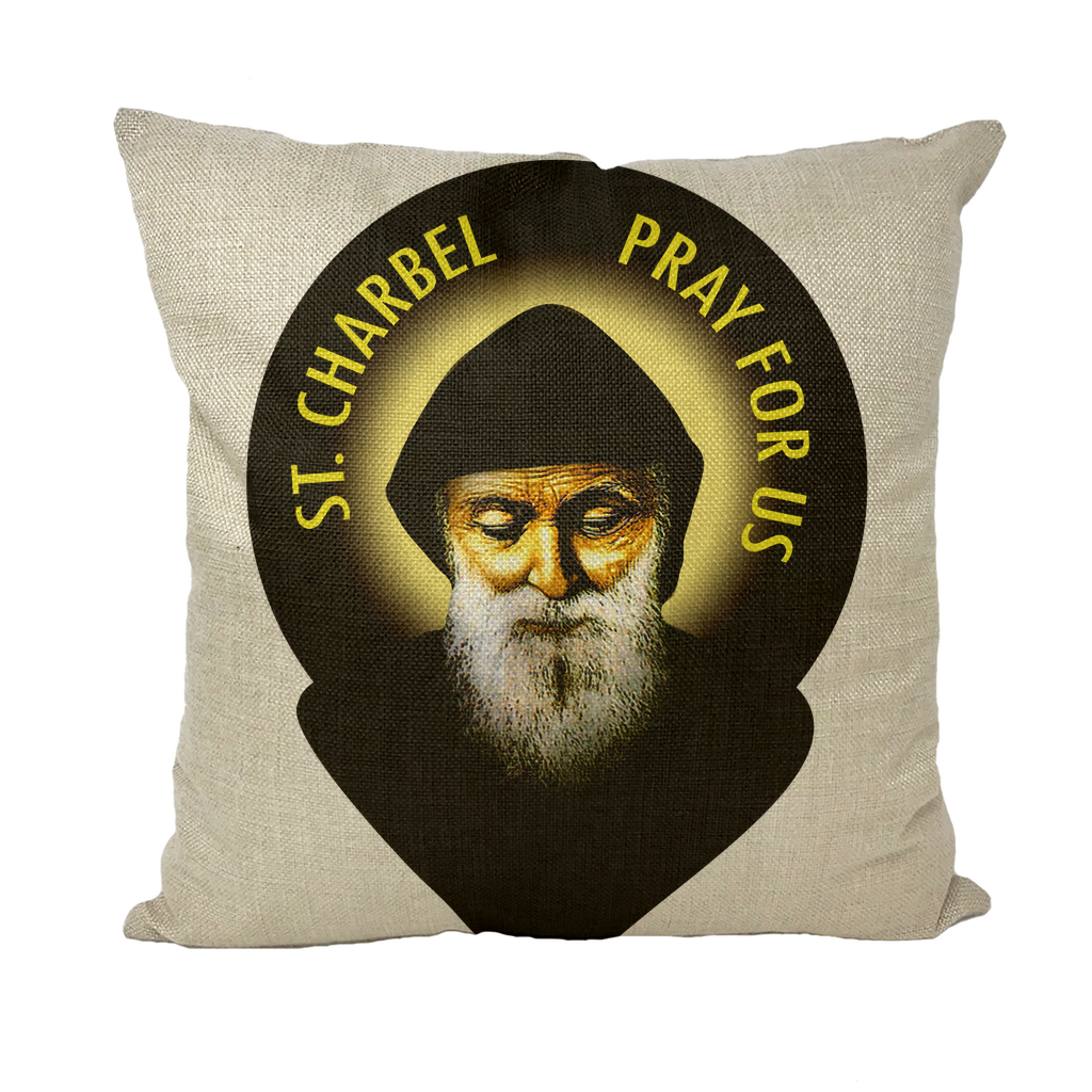 St Charbel Throw Pillow with Insert