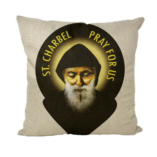 St Charbel Throw Pillow with Insert