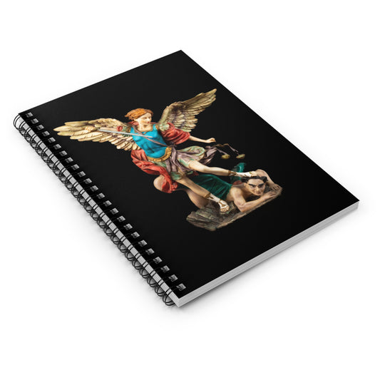 St Michael Archangel (Coloured) Spiral Notebook - Ruled Line