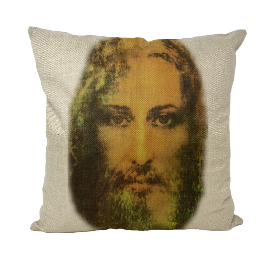 Face of Jesus Throw Pillows