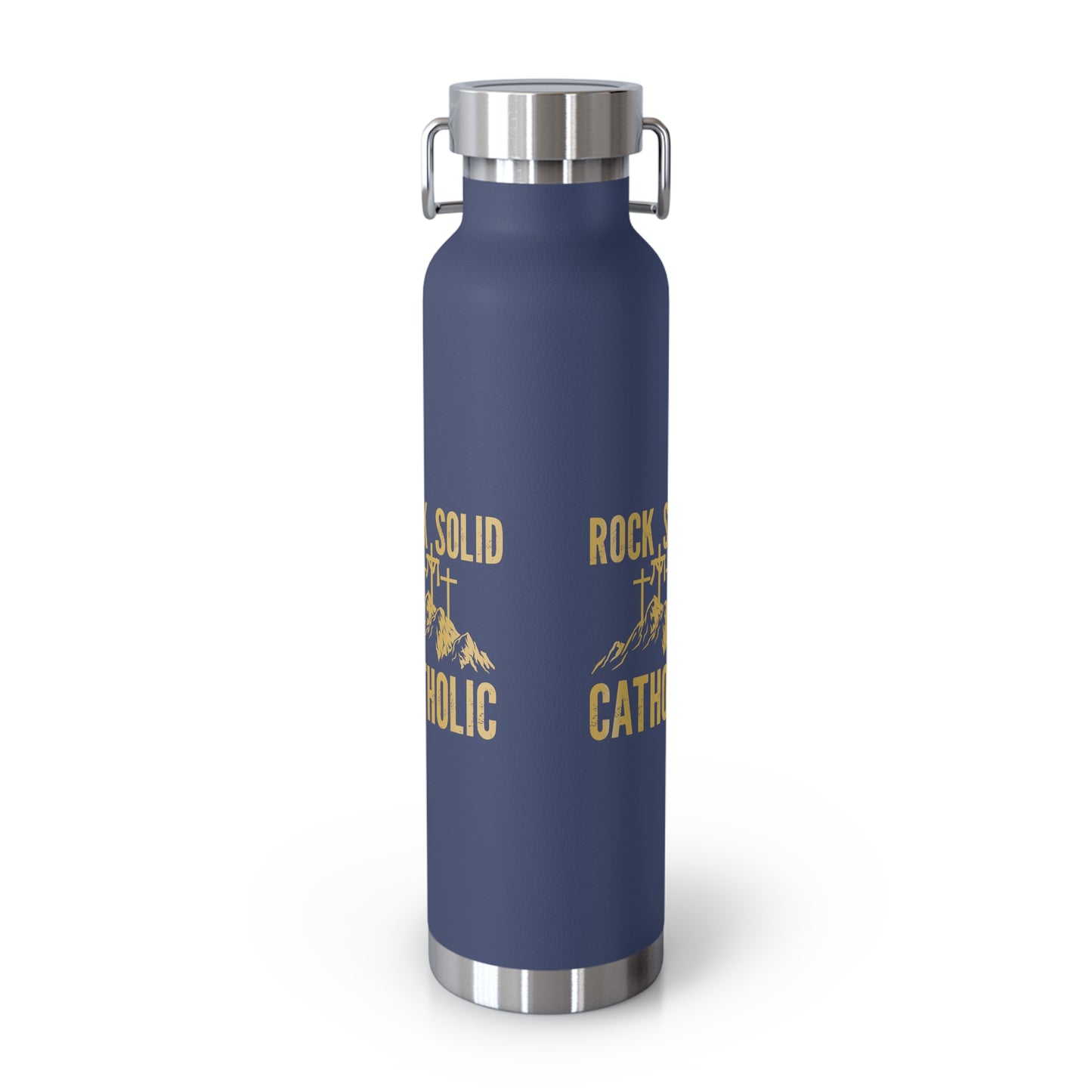 Rock Solid Catholic Copper Vacuum Insulated Bottle, 22oz