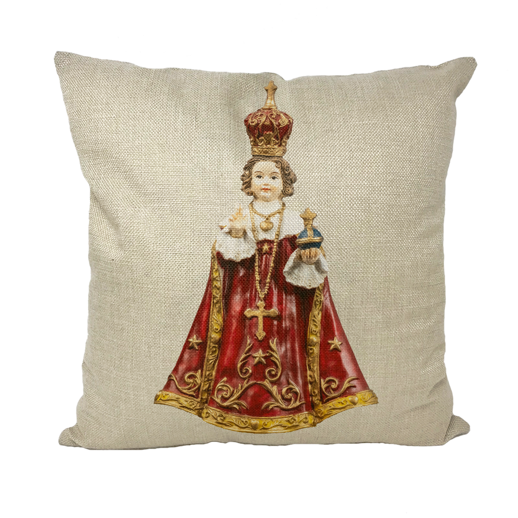 Infant of Prague Throw Pillows