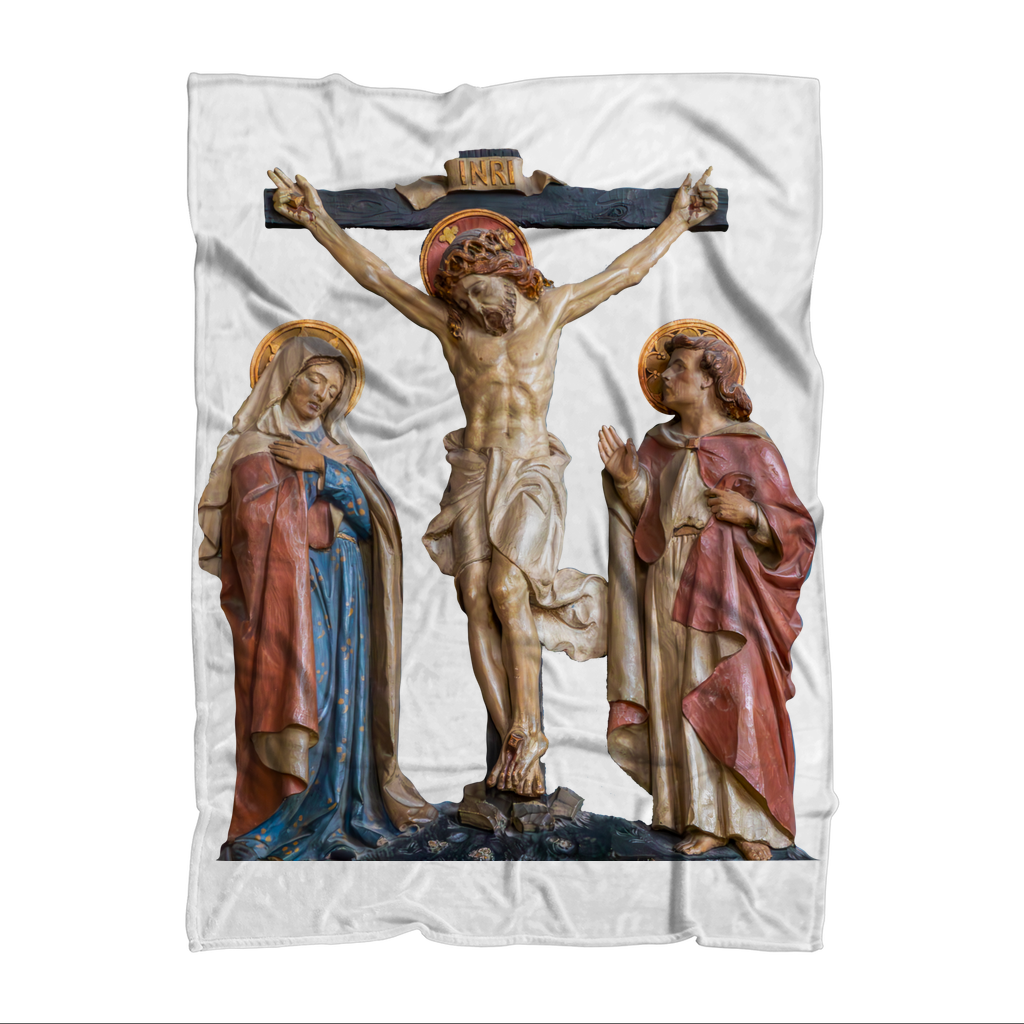 Crucifixion Scene Throw Blanket