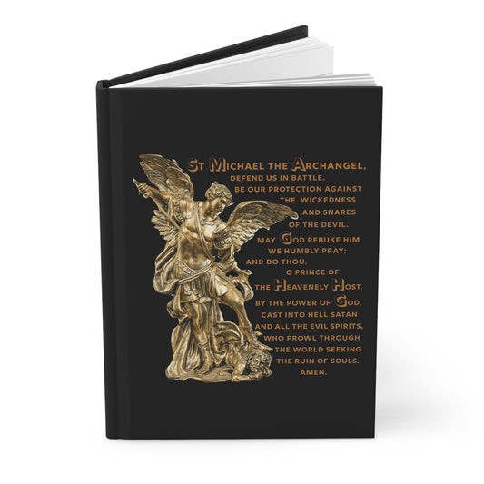 St Michael Archangel with Prayer Hardcover Journal Matte