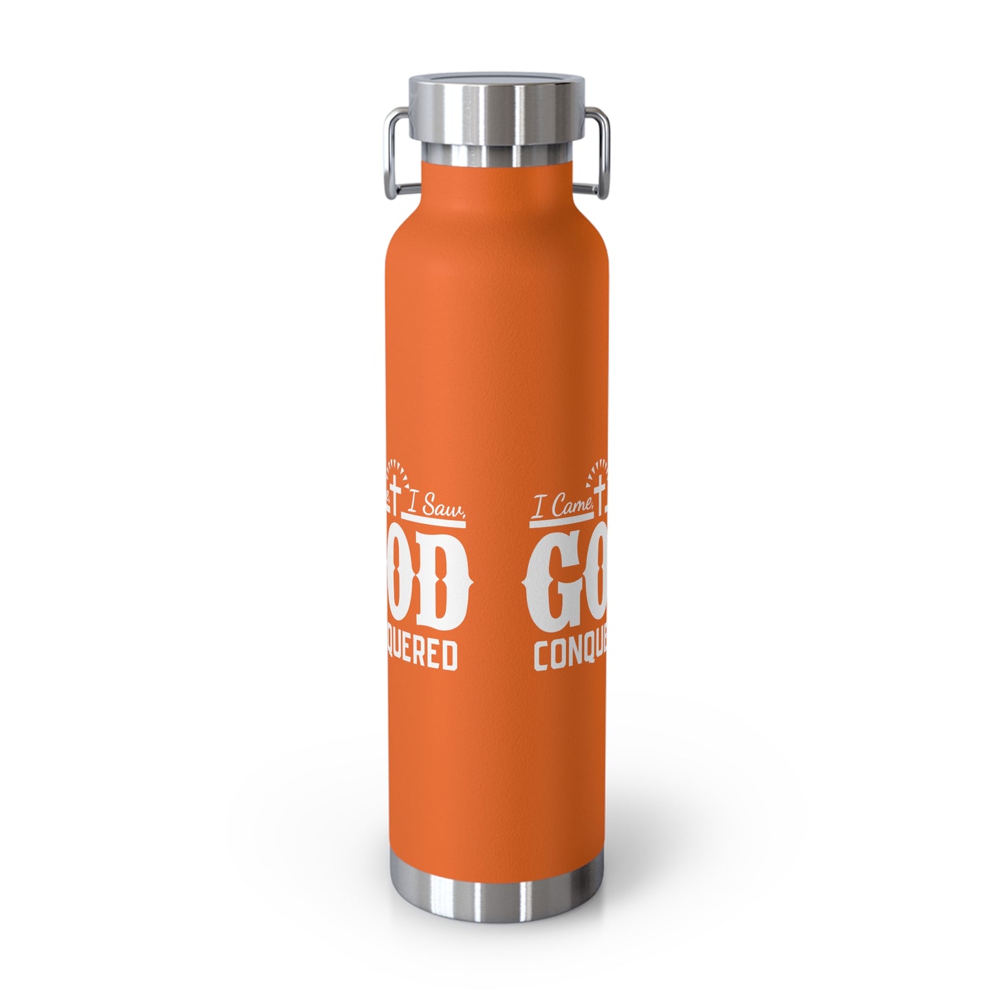 I came, I saw, God Conquered Copper Vacuum Insulated Bottle, 22oz
