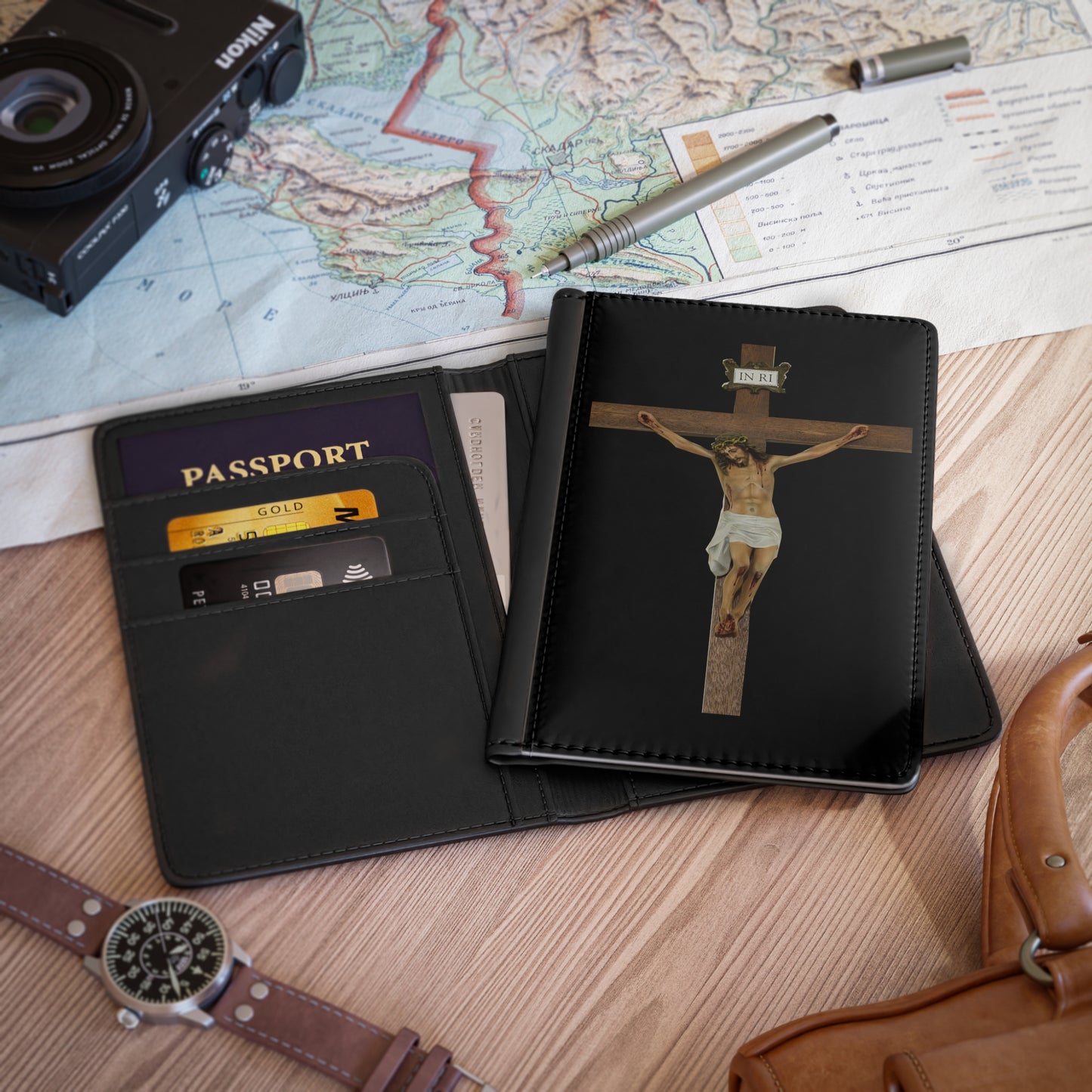 Jesus Crucified Passport Cover