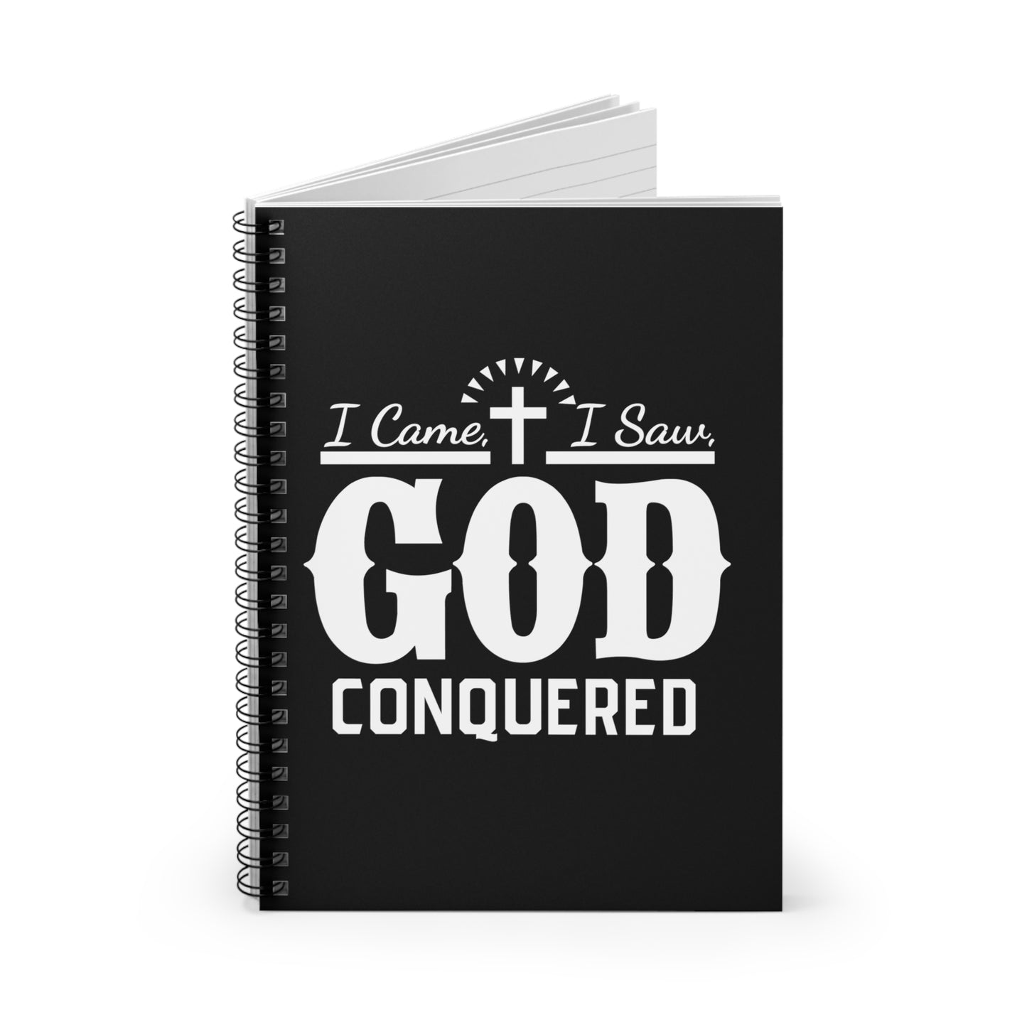 I came, I saw, God Conquered Spiral Notebook - Ruled Line