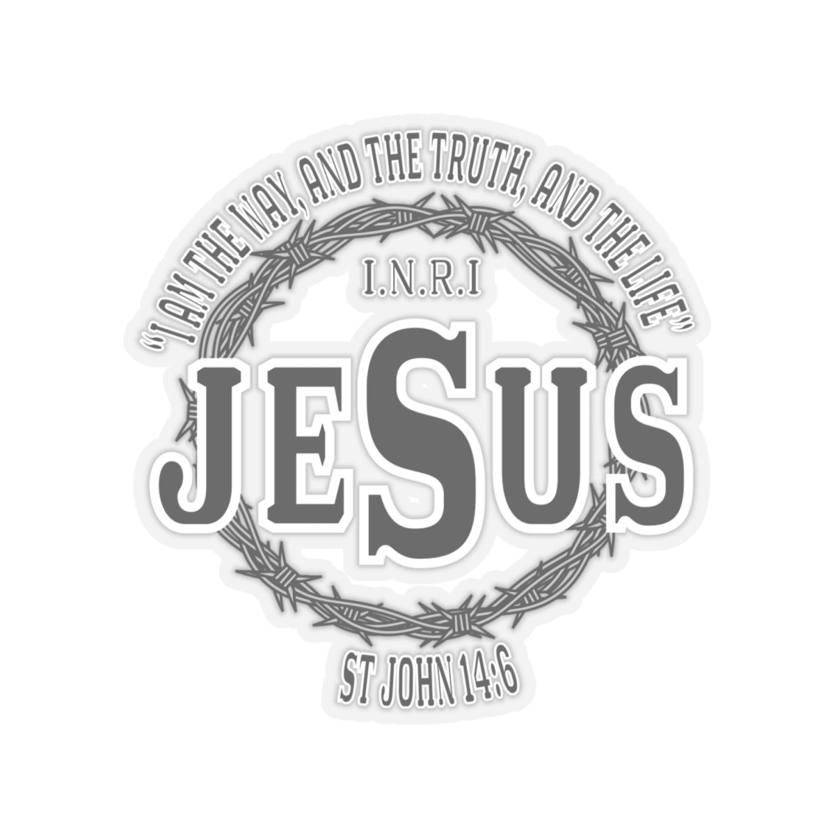 Jesus the Way John 14:6 Kiss-Cut Stickers