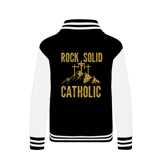 Rock Solid Catholic Varsity Jacket