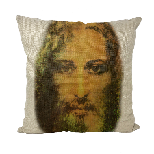 Face of Jesus Throw Pillow with Insert