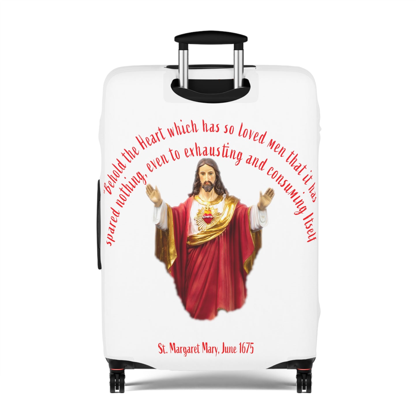 Sacred Heart of Jesus - St Margaret Mary, 1675 Luggage Cover