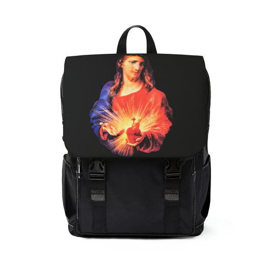 Sacred Heart of Jesus Casual Shoulder Backpack