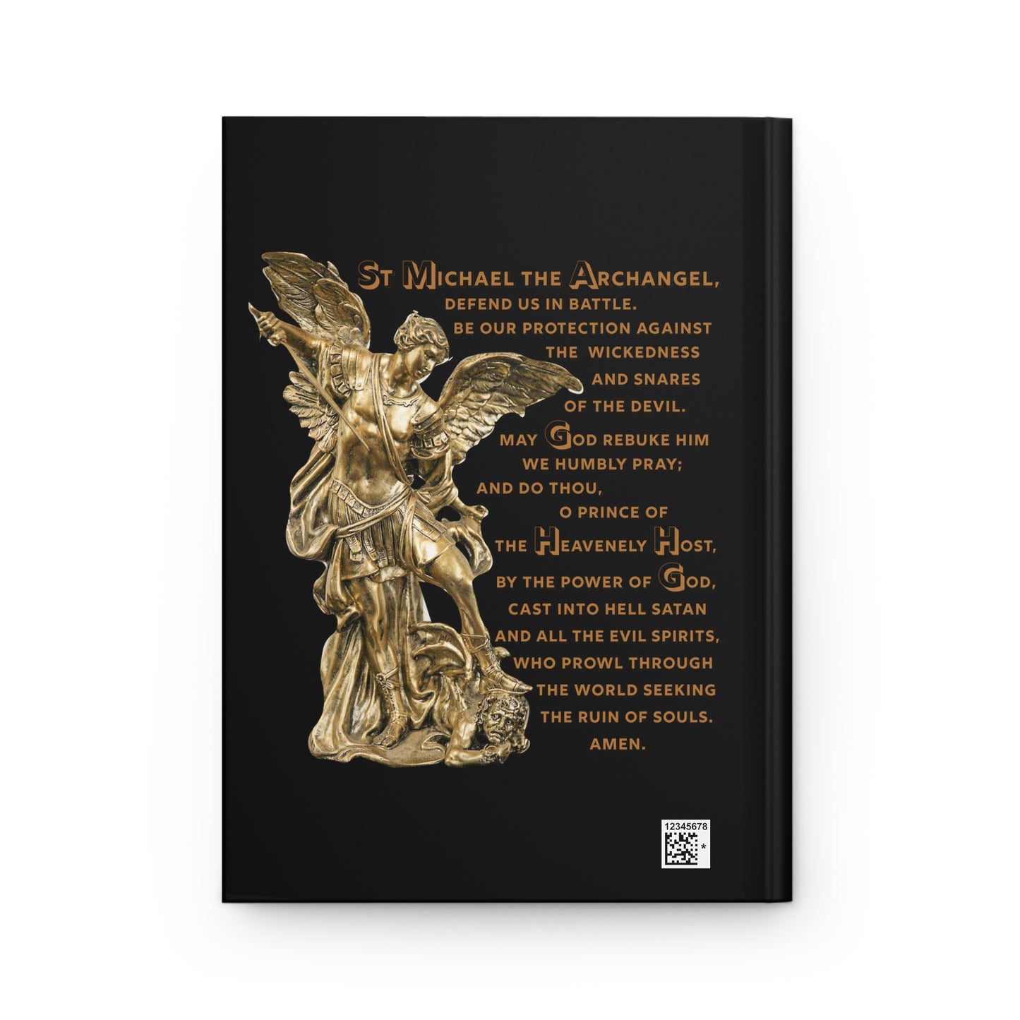 St Michael Archangel with Prayer Hardcover Journal Matte