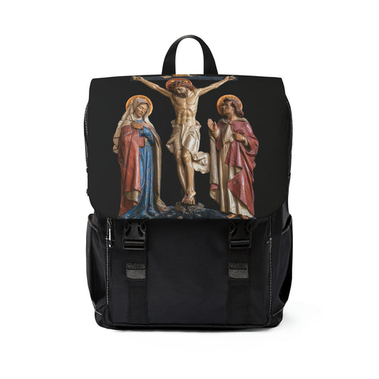 Crucifixion Scene Casual Shoulder Backpack