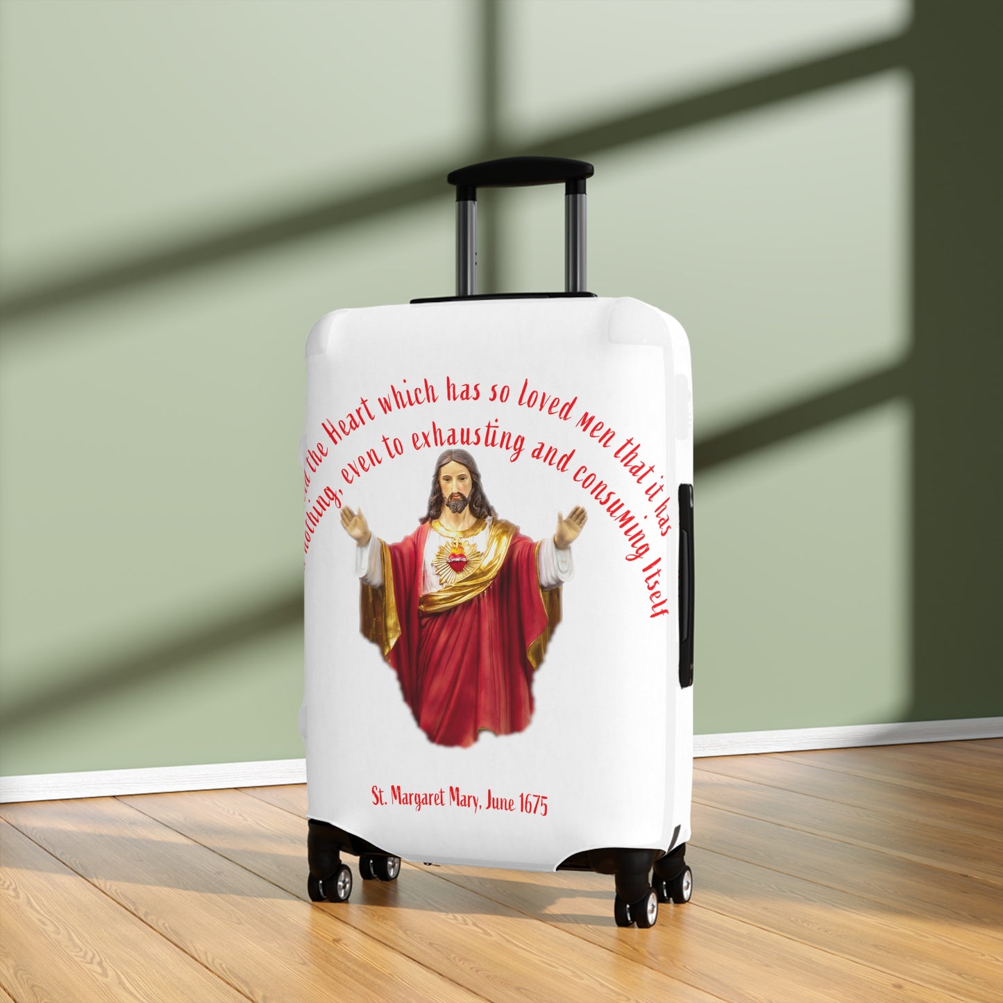Sacred Heart of Jesus - St Margaret Mary, 1675 Luggage Cover