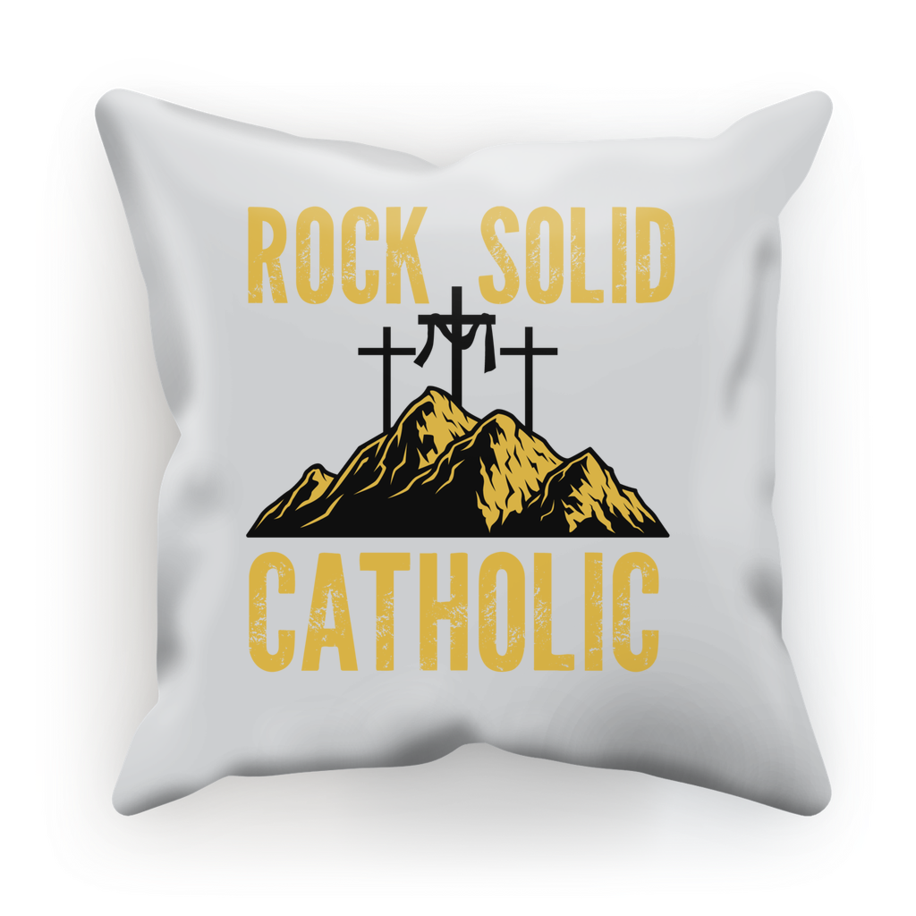 Rock Solid Catholic Cushion Cover