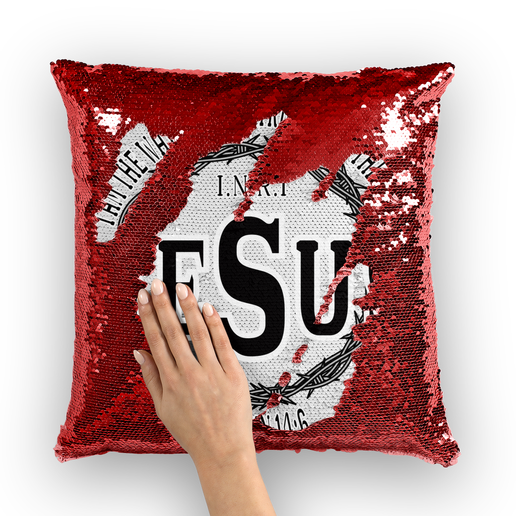 Jesus the Way Sequin Cushion Cover