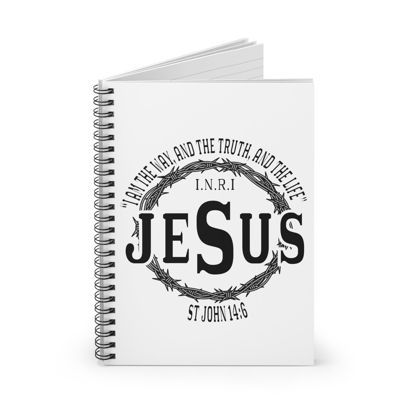 Jesus The Way John 14:6 Spiral Notebook - Ruled Line