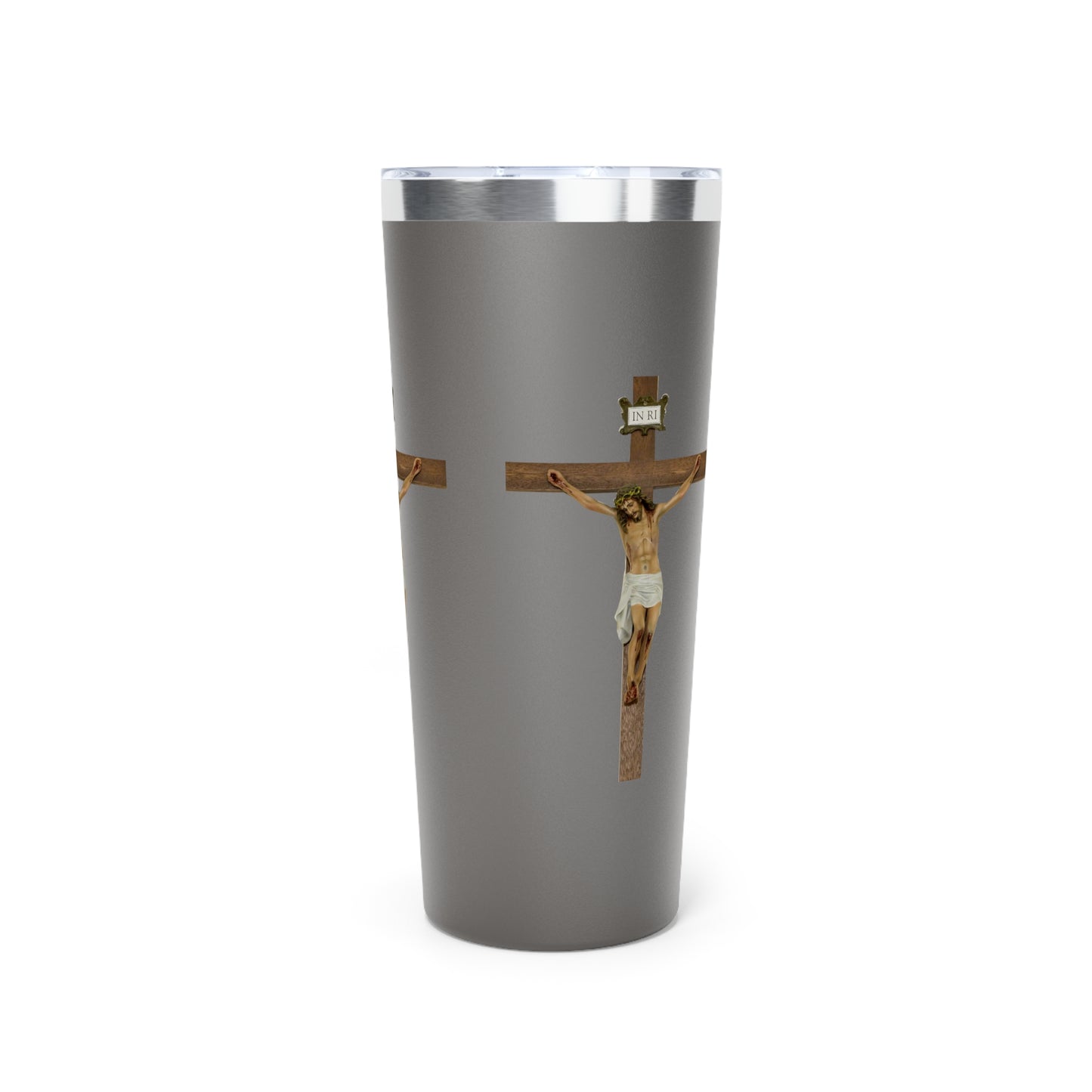 Jesus Crucified Copper Vacuum Insulated Tumbler, 22oz